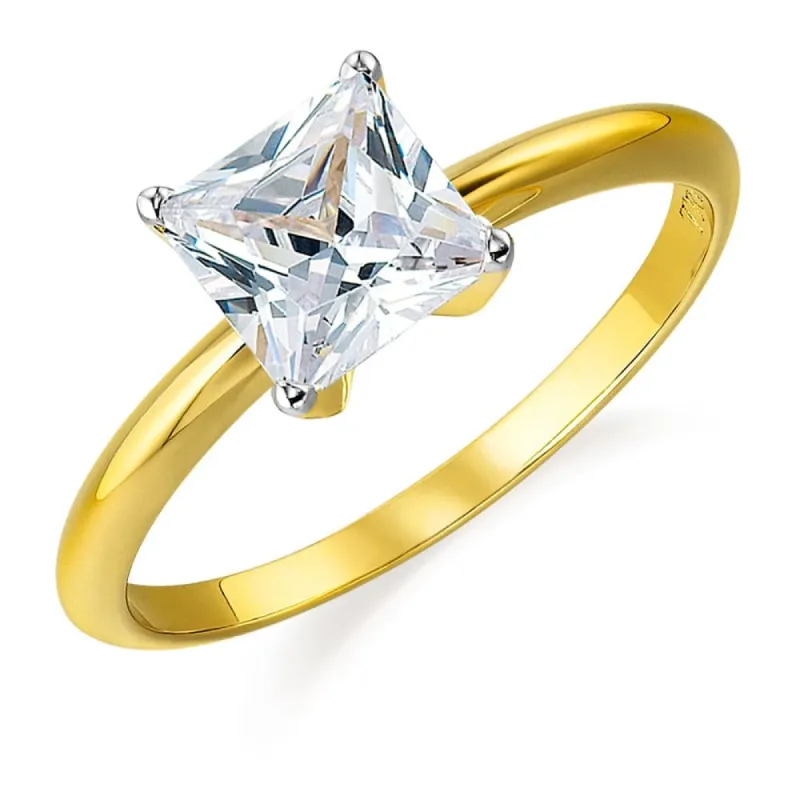 2 Carat Princess Cut Solitaire Ring sold by Tru Diamonds