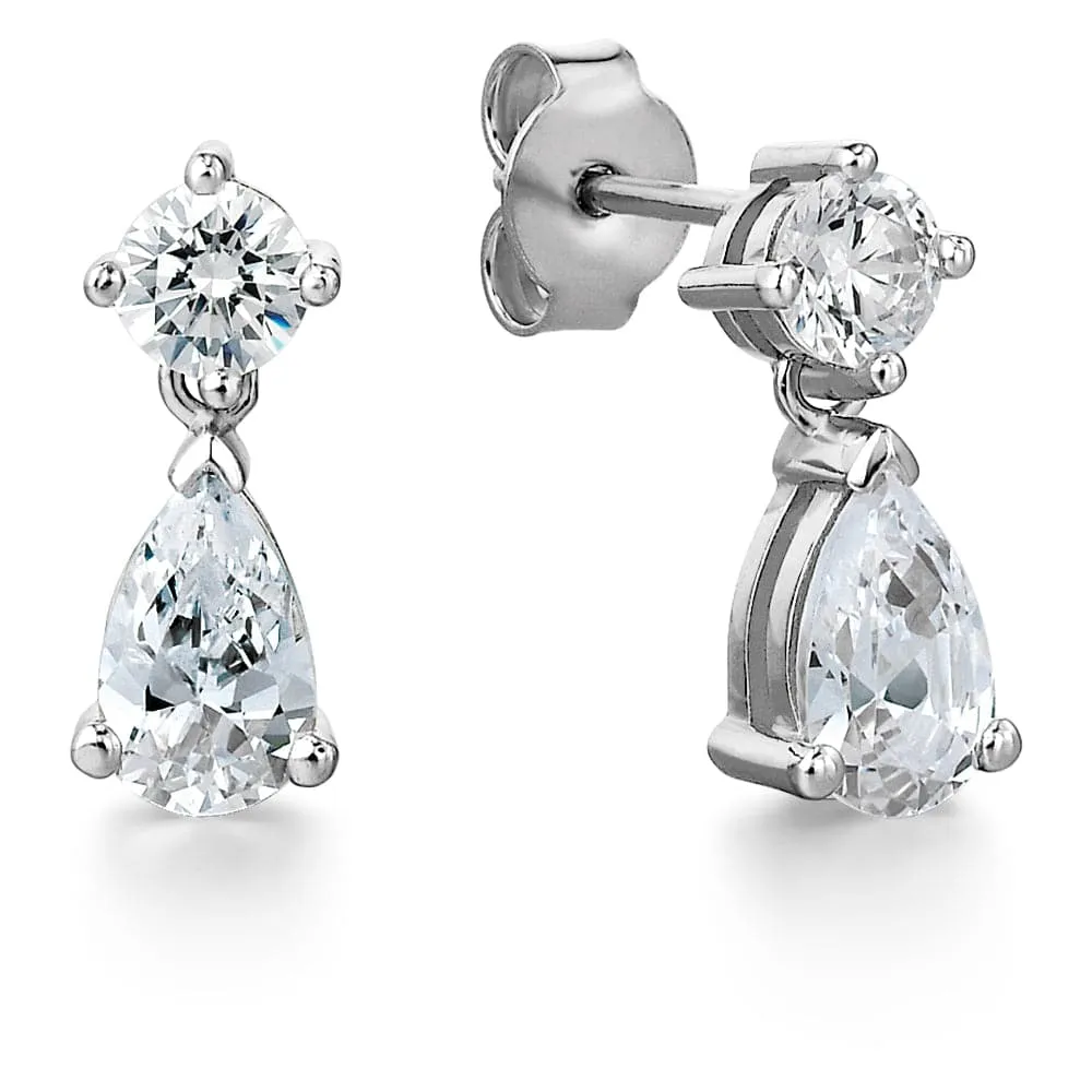 1.60 Carat Teardrop Earrings sold by Tru Diamonds product image thumbnail 2