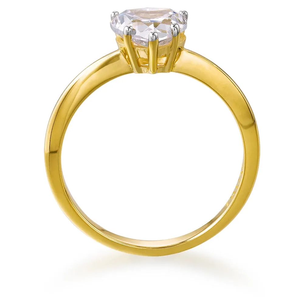1.25 Carat Heart Solitaire Ring sold by Tru Diamonds product image thumbnail 3