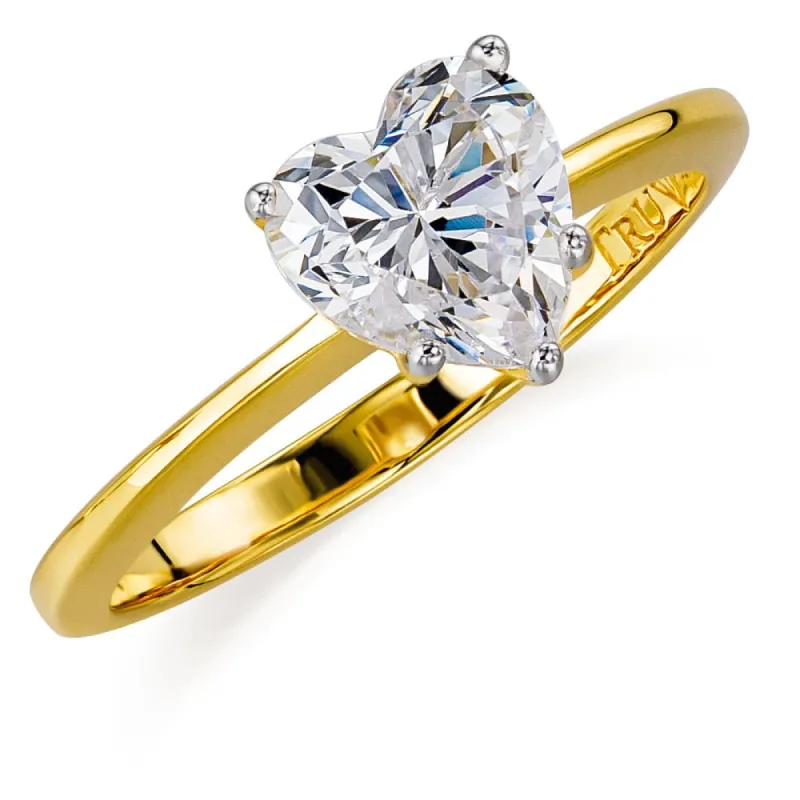 1.25 Carat Heart Solitaire Ring sold by Tru Diamonds