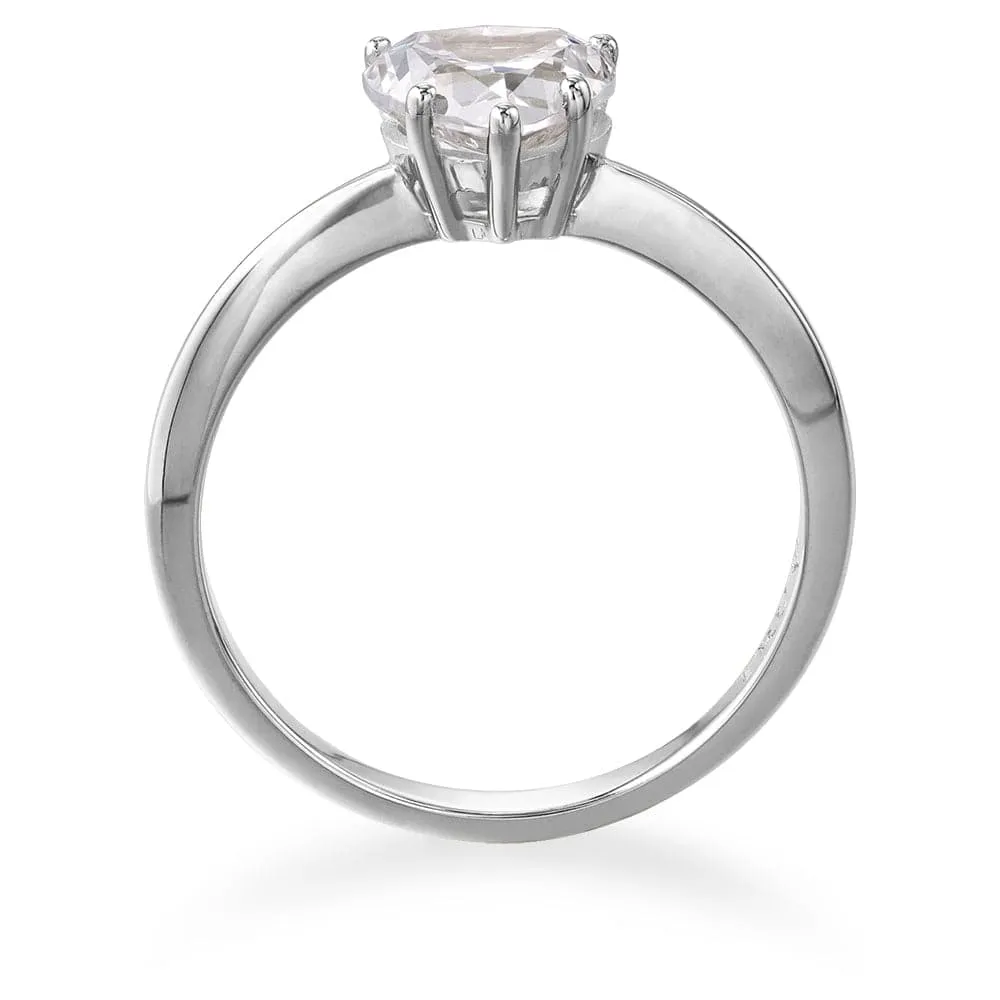 1.25 Carat Heart Solitaire Ring sold by Tru Diamonds product image thumbnail 4