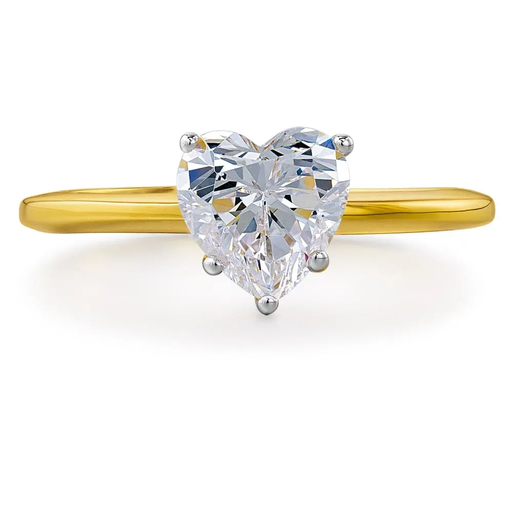 1.25 Carat Heart Solitaire Ring sold by Tru Diamonds product image thumbnail 5