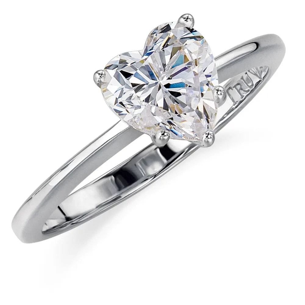 1.25 Carat Heart Solitaire Ring sold by Tru Diamonds product image thumbnail 2