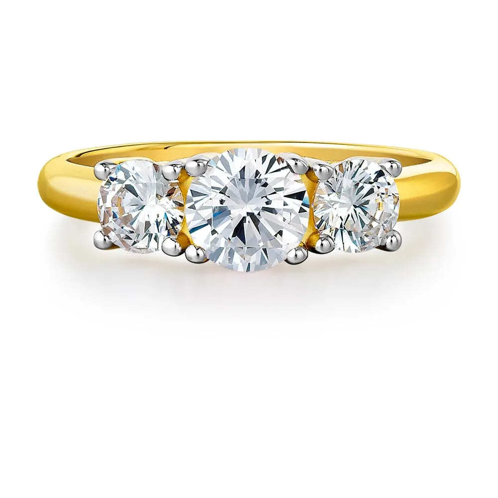 2 Carat Trilogy Ring sold by Tru Diamonds product image thumbnail 5