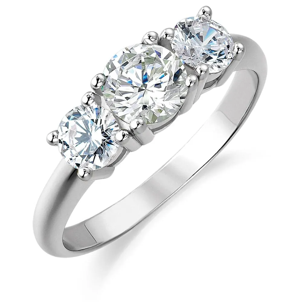 2 Carat Trilogy Ring sold by Tru Diamonds product image thumbnail 2