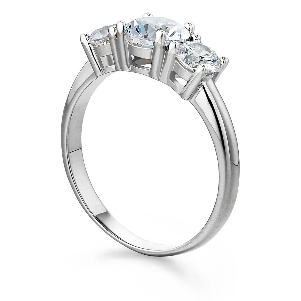 2 Carat Trilogy Ring sold by Tru Diamonds product image thumbnail 4