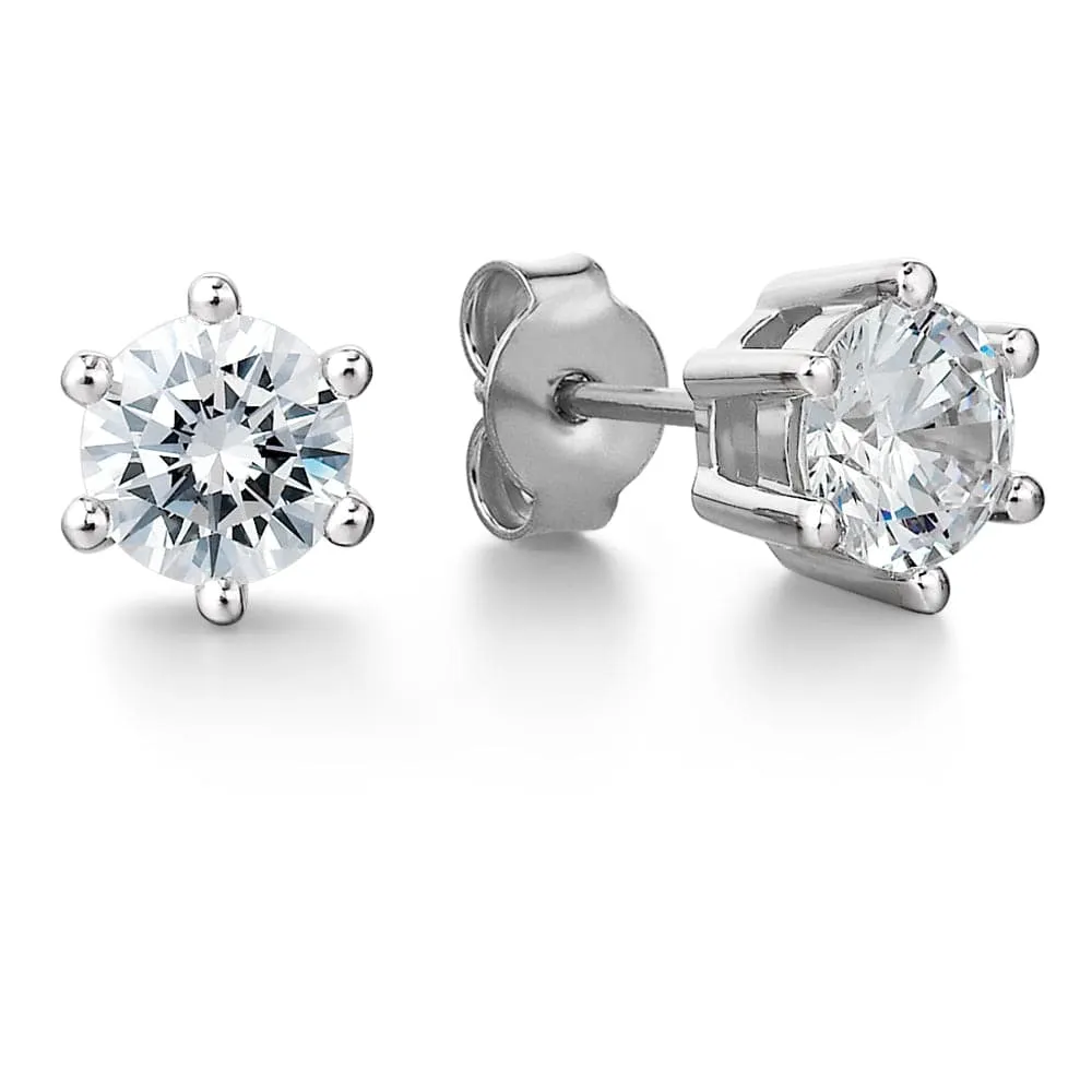 1 Carat Tiffany Style Stud Earrings sold by Tru Diamonds product image thumbnail 2