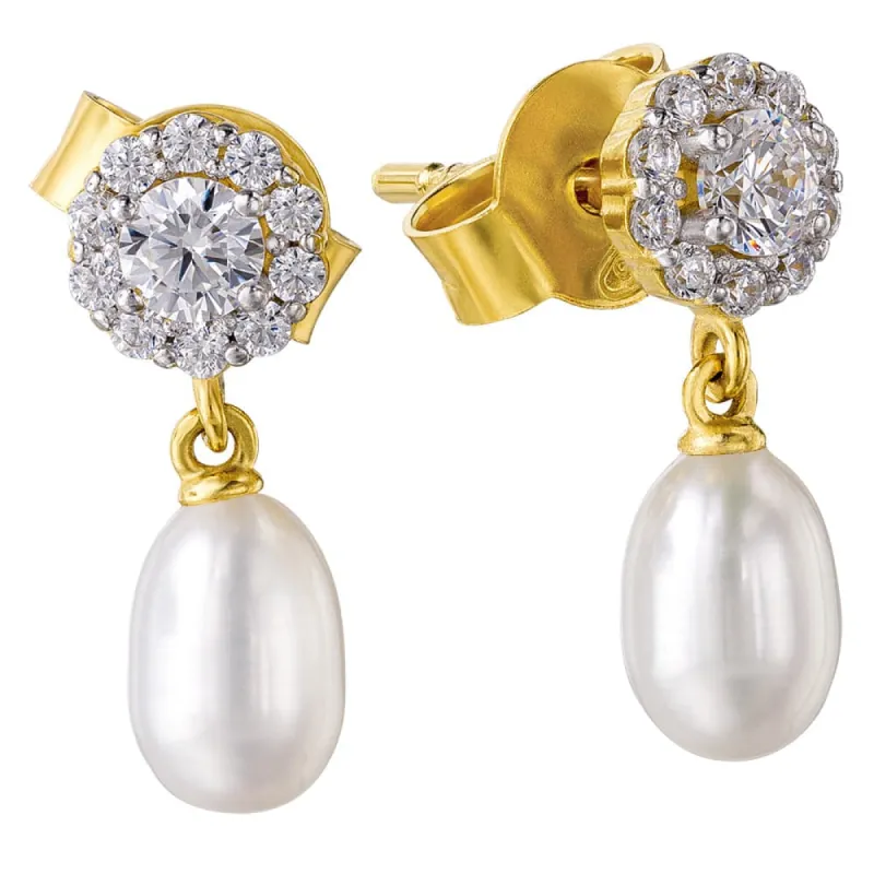 Queen Elizabeth II Pearl Earrings sold by Tru Diamonds