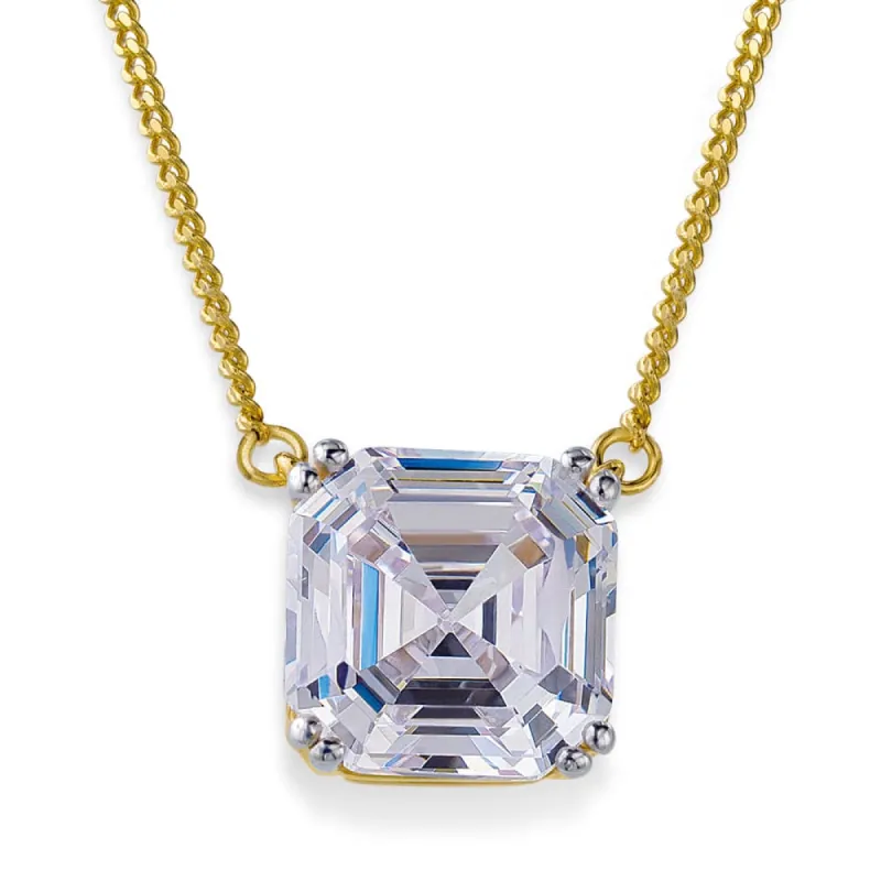 3 ct. Asscher Cut Necklace sold by Tru Diamonds