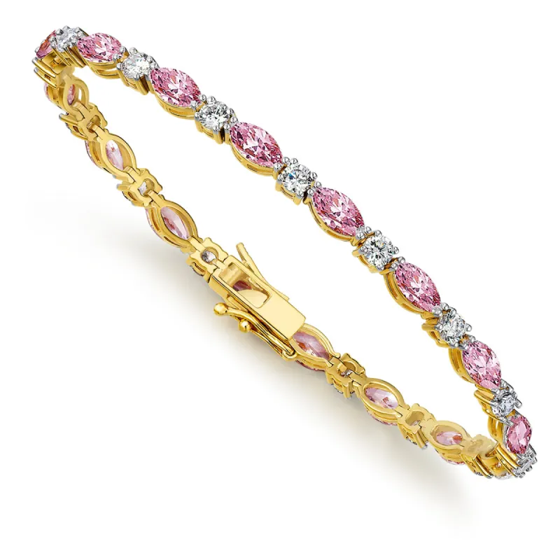 Tru Pink Cascade Bracelet sold by Tru Diamonds