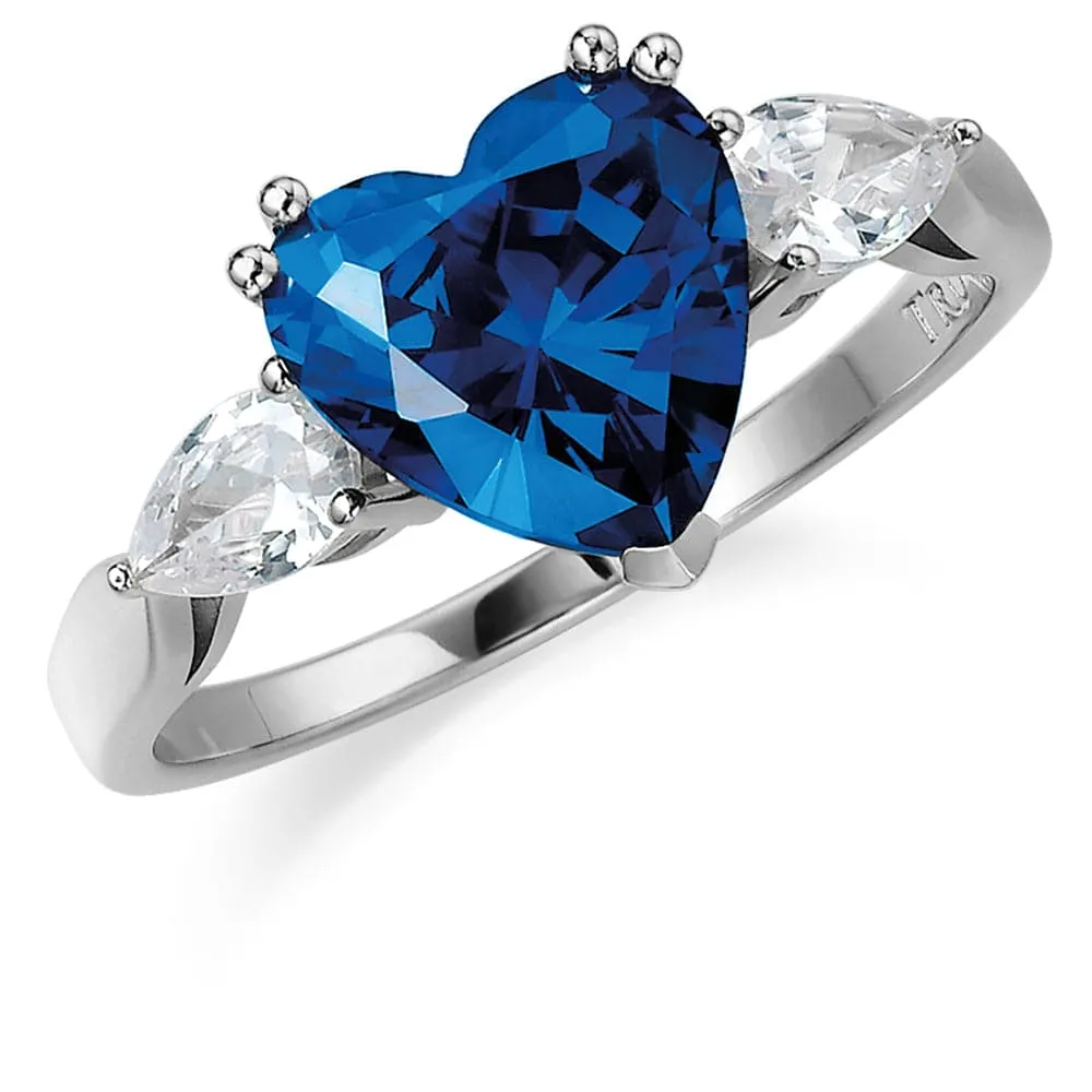 Blue Heart Billionaire Ring sold by Tru Diamonds product image thumbnail 2