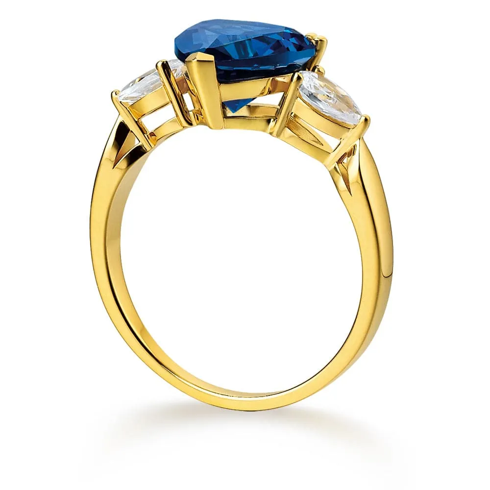 Blue Heart Billionaire Ring sold by Tru Diamonds product image thumbnail 3