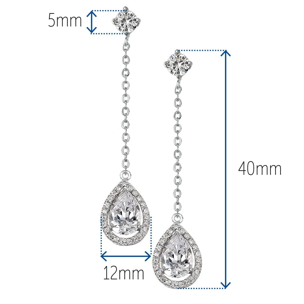 Chic Drop Earrings sold by Tru Diamonds product image thumbnail 4