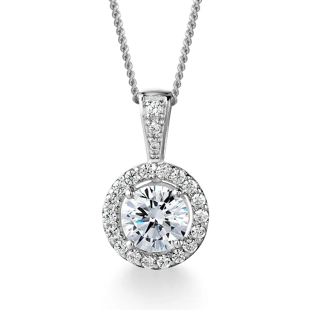 Posh Halo Pendant sold by Tru Diamonds product image thumbnail 2