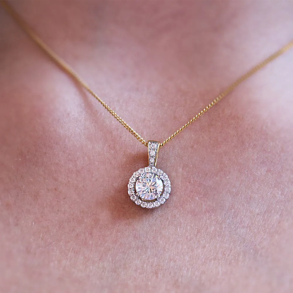 Posh Halo Pendant sold by Tru Diamonds product image thumbnail 3