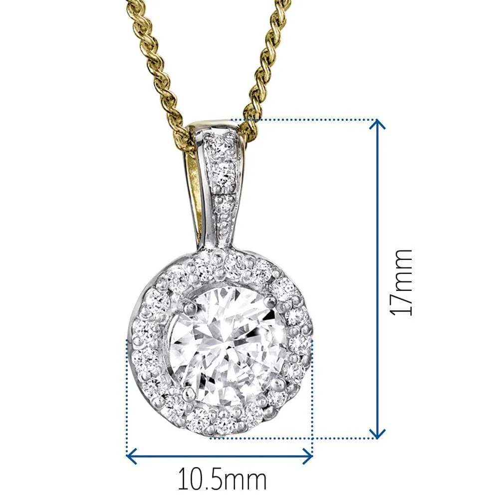 Posh Halo Pendant sold by Tru Diamonds product image thumbnail 4