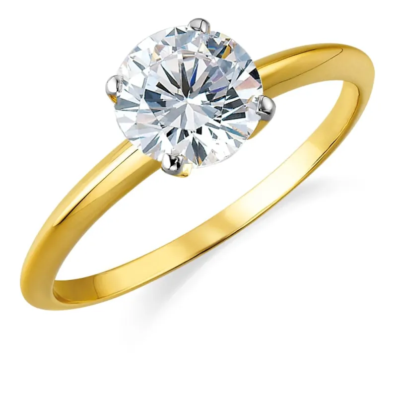 4 ct. Classic Style 4-Claw Solitaire Ring sold by Tru Diamonds