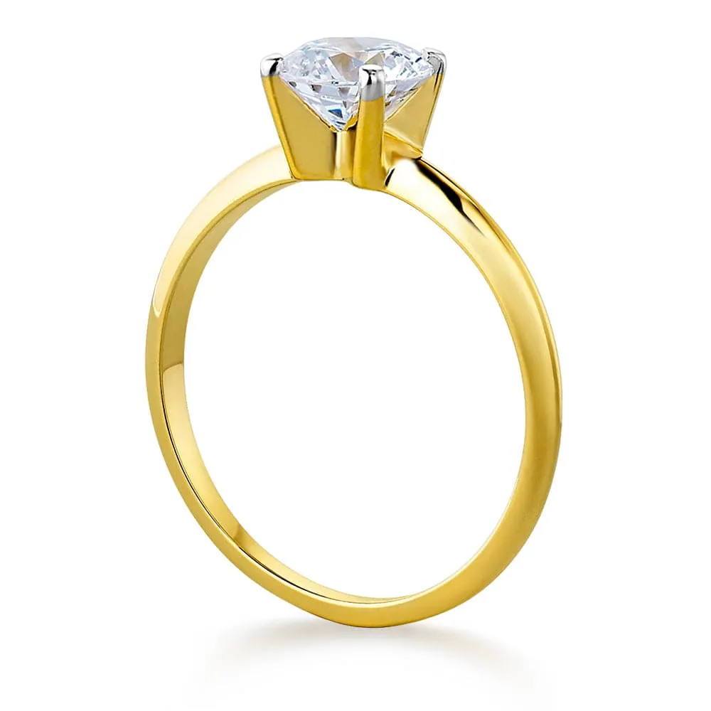 3 ct. Classic Style 4-Claw Solitaire Ring sold by Tru Diamonds product image thumbnail 3