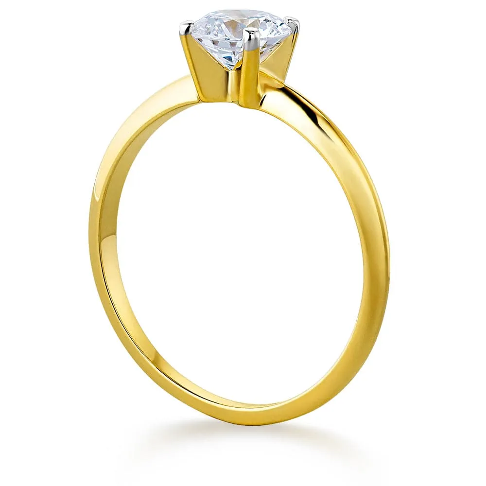 1 ct. Classic Style 4-Claw Solitaire Ring sold by Tru Diamonds product image thumbnail 3