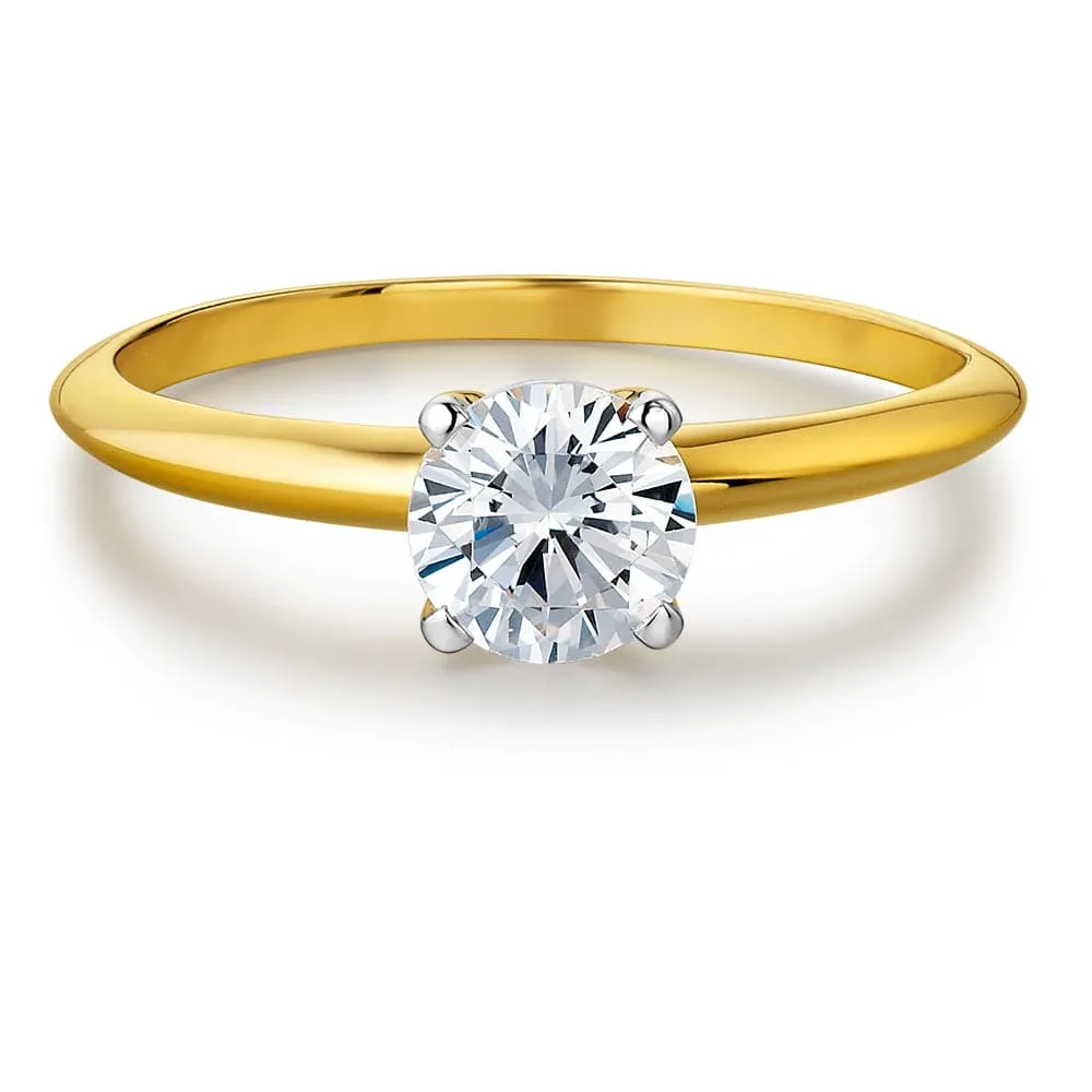 1 ct. Classic Style 4-Claw Solitaire Ring sold by Tru Diamonds product image thumbnail 5