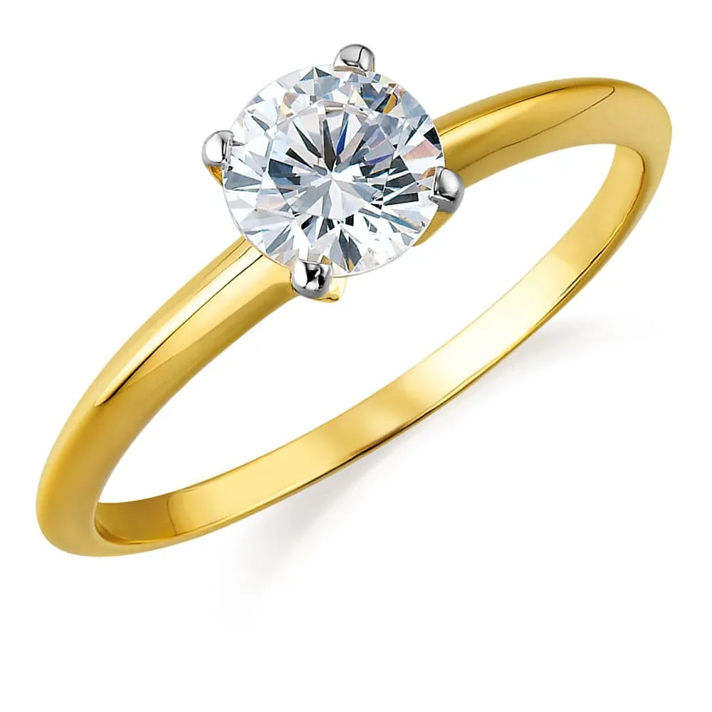 1 ct. Classic Style 4-Claw Solitaire Ring sold by Tru Diamonds