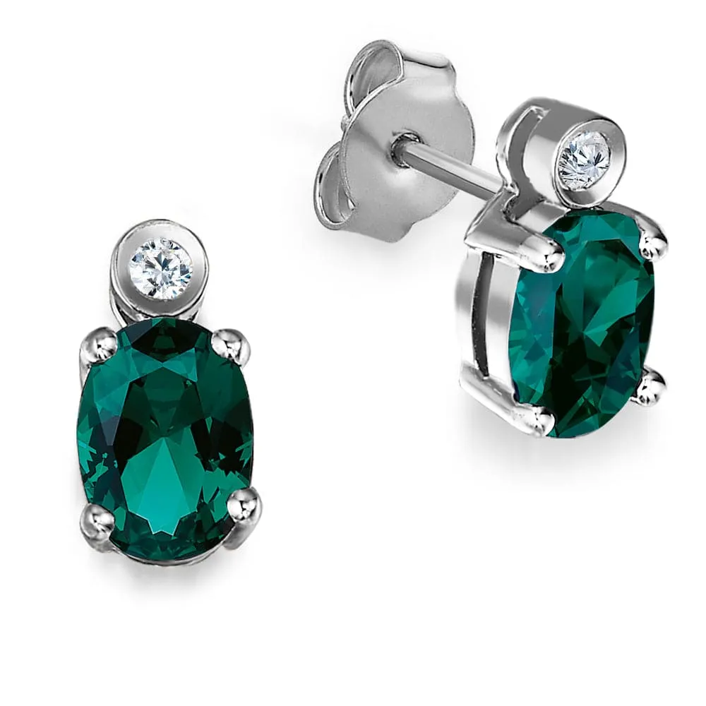 Tru-Emerald Oval Earrings sold by Tru Diamonds product image thumbnail 2