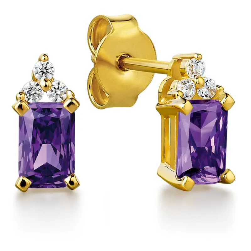 1.1 ct. t.w Amethyst Inspiration Earrings sold by Tru Diamonds