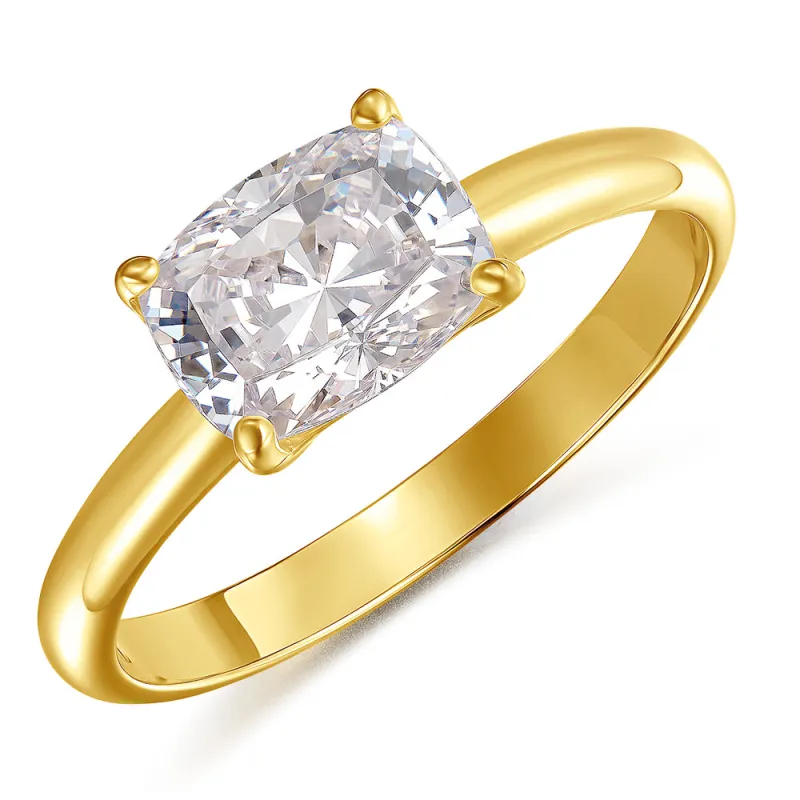 2 Carat East-West Cushion Ring sold by Tru Diamonds