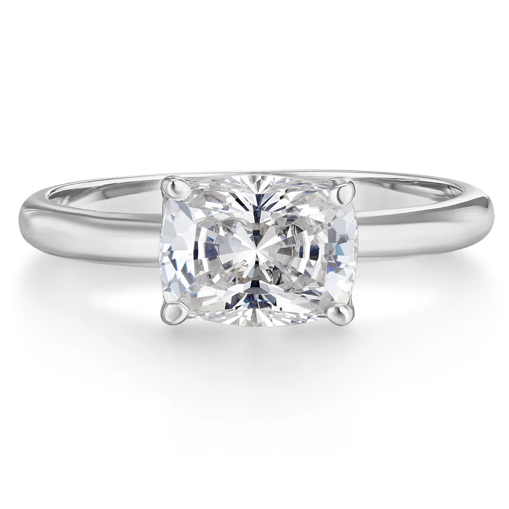 2 Carat East-West Cushion Ring sold by Tru Diamonds product image thumbnail 5