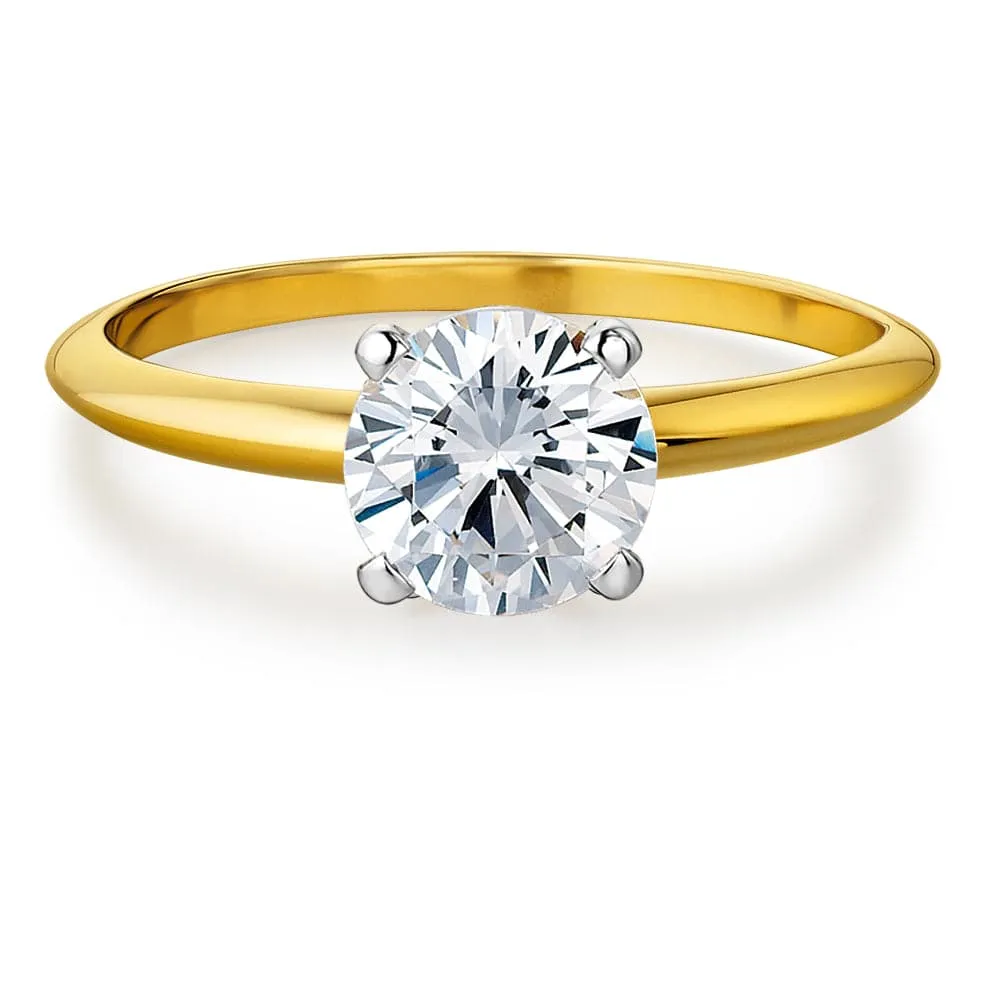 3 Carat Tiffany Style 4-Claw Solitaire Ring sold by Tru Diamonds product image thumbnail 5