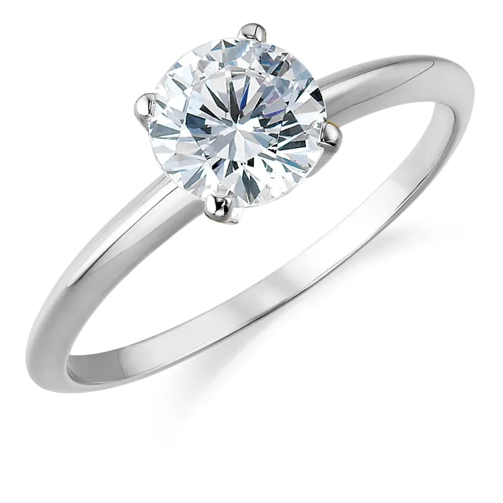 3 Carat Tiffany Style 4-Claw Solitaire Ring sold by Tru Diamonds product image thumbnail 2