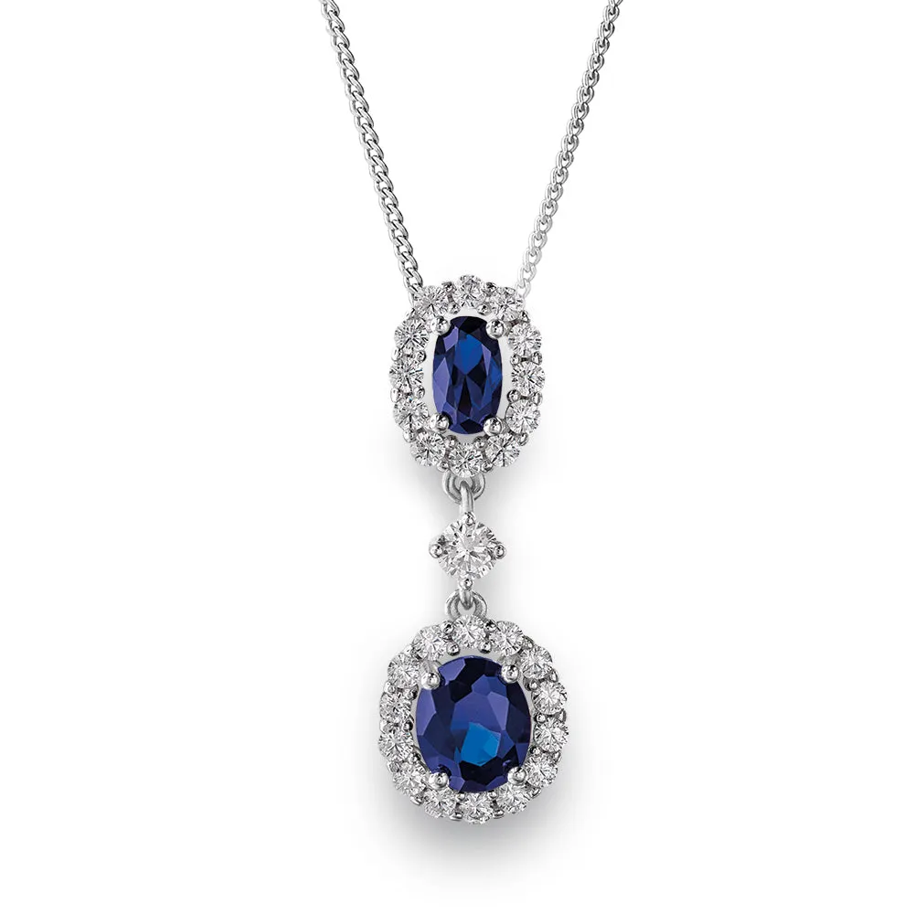 Tru Sapphire Cluster Pendant sold by Tru Diamonds product image thumbnail 2