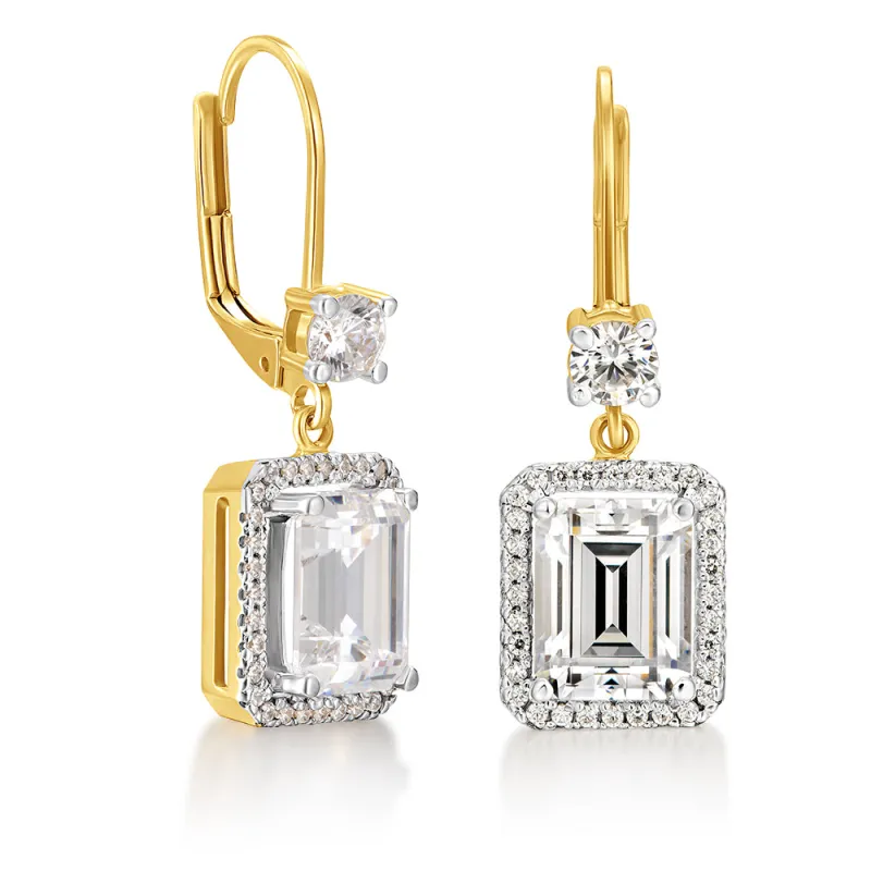 Emerald Cut Heirloom Earrings sold by Tru Diamonds