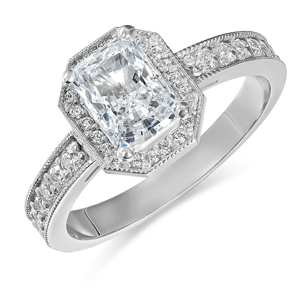 Emerald Cut Heirloom Ring sold by Tru Diamonds product image thumbnail 2