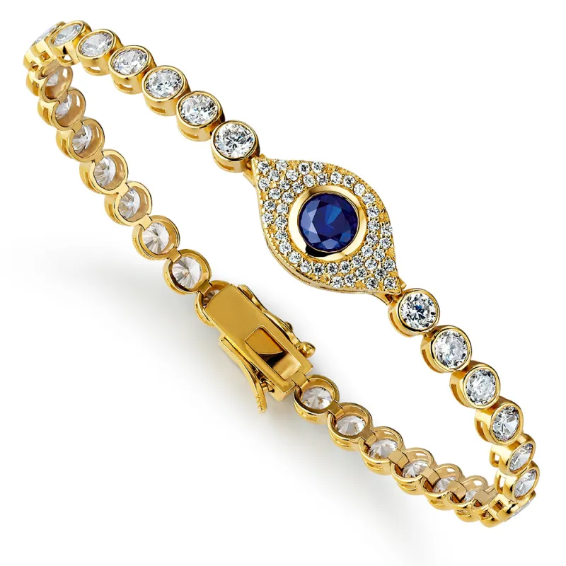 Tru Sapphire Pavé Tennis Bracelet sold by Tru Diamonds
