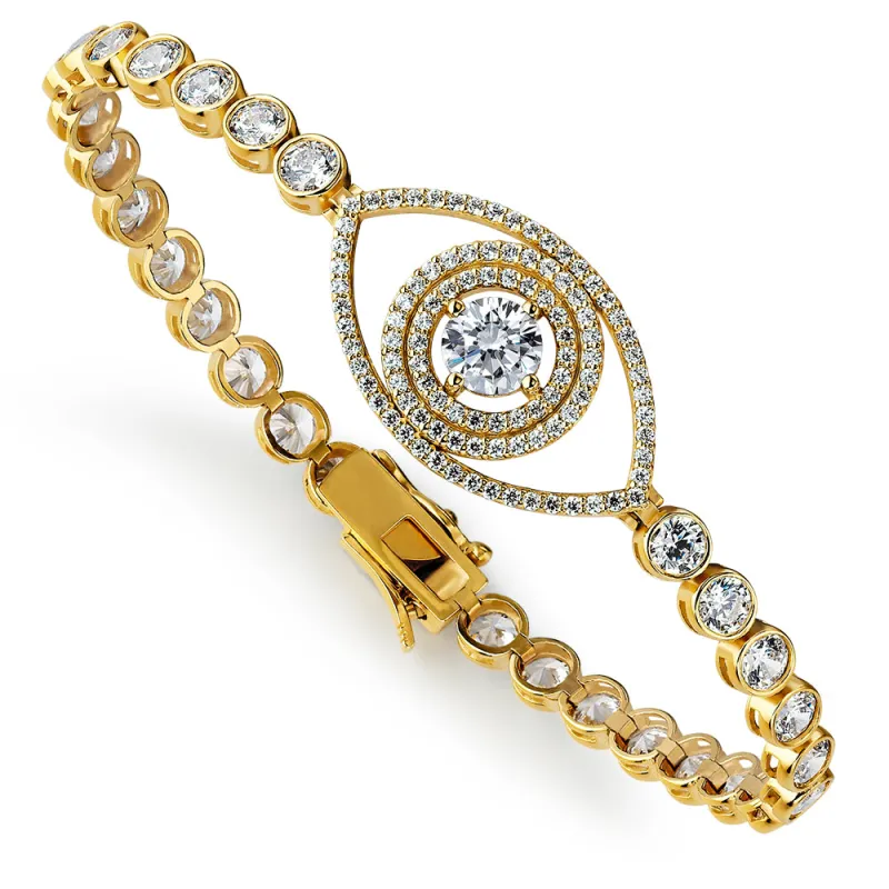 Tru-Diamonds Double Halo Tennis Bracelet sold by Tru Diamonds