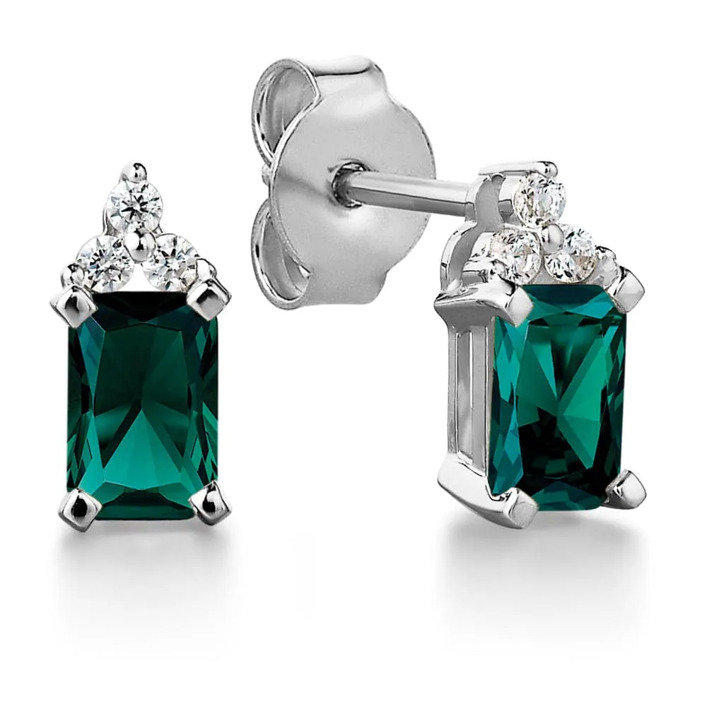 1.1 ct. t.w Emerald Inspiration Earrings sold by Tru Diamonds product image thumbnail 2