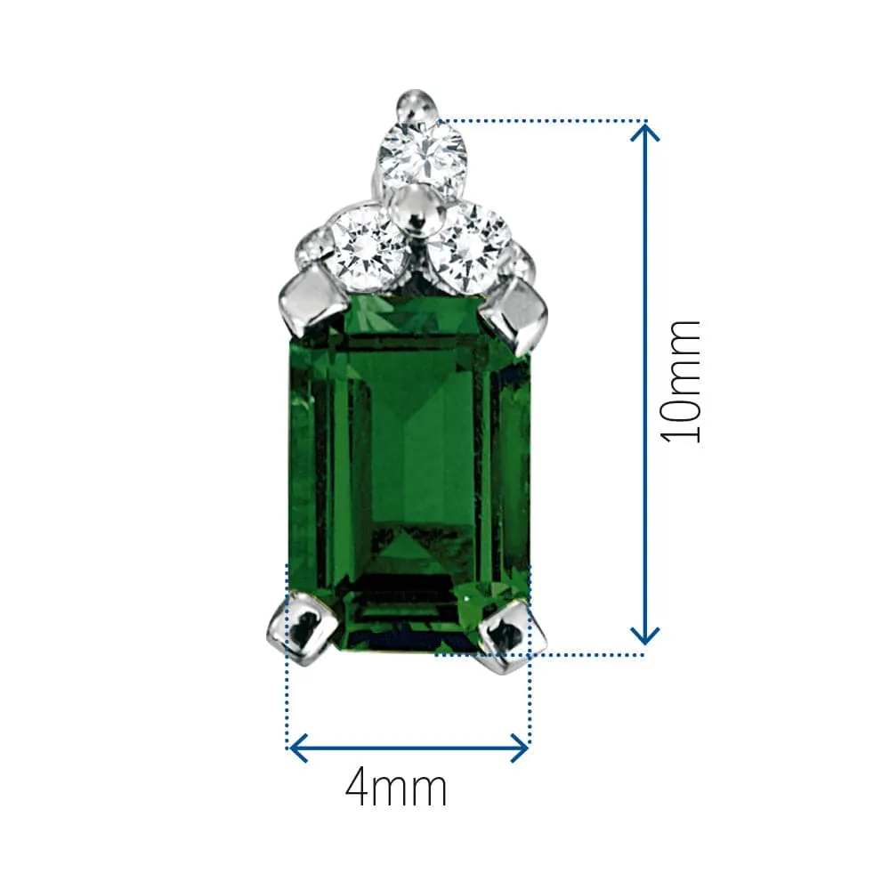 1.1 ct. t.w Emerald Inspiration Earrings sold by Tru Diamonds product image thumbnail 4