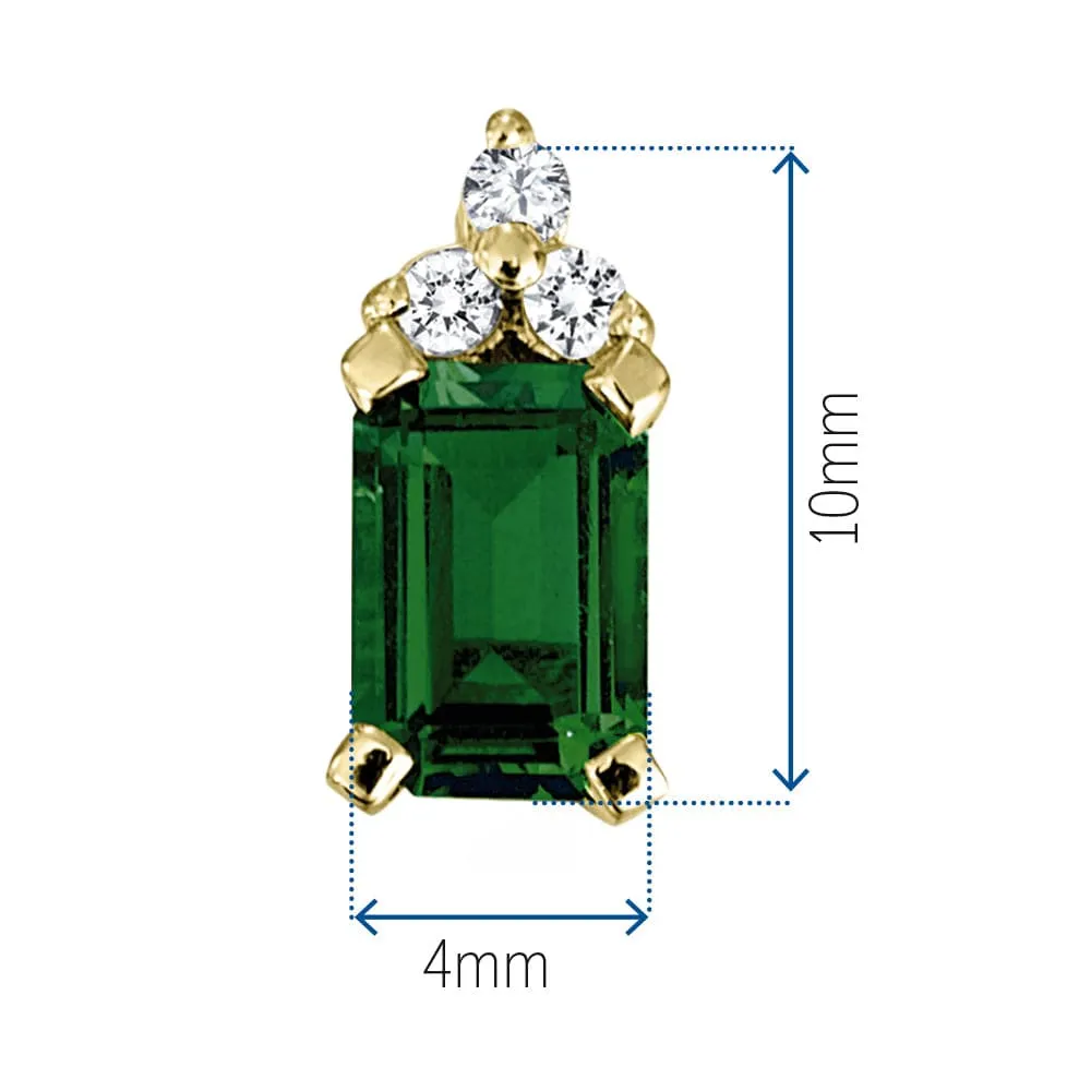 1.1 ct. t.w Emerald Inspiration Earrings sold by Tru Diamonds product image thumbnail 3