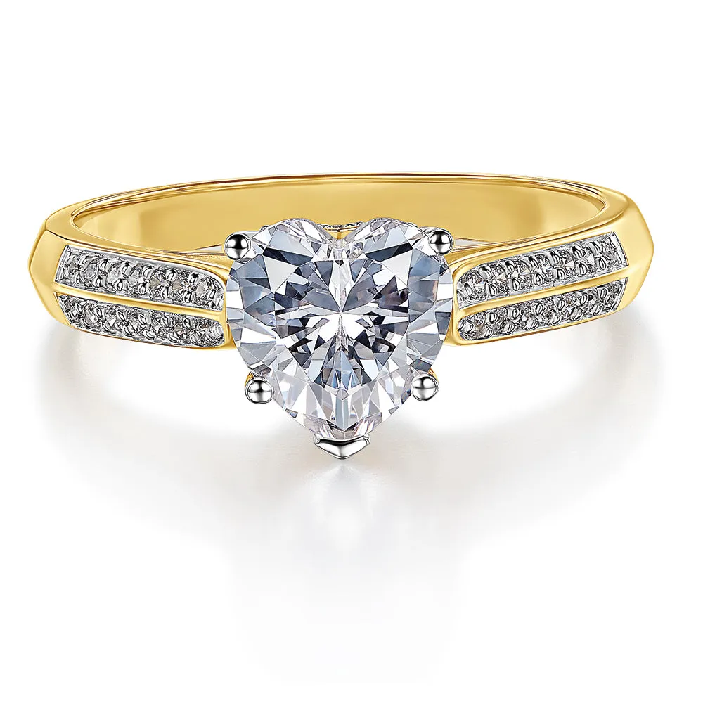 2.25 Carat Accolade Heart Ring sold by Tru Diamonds product image thumbnail 4