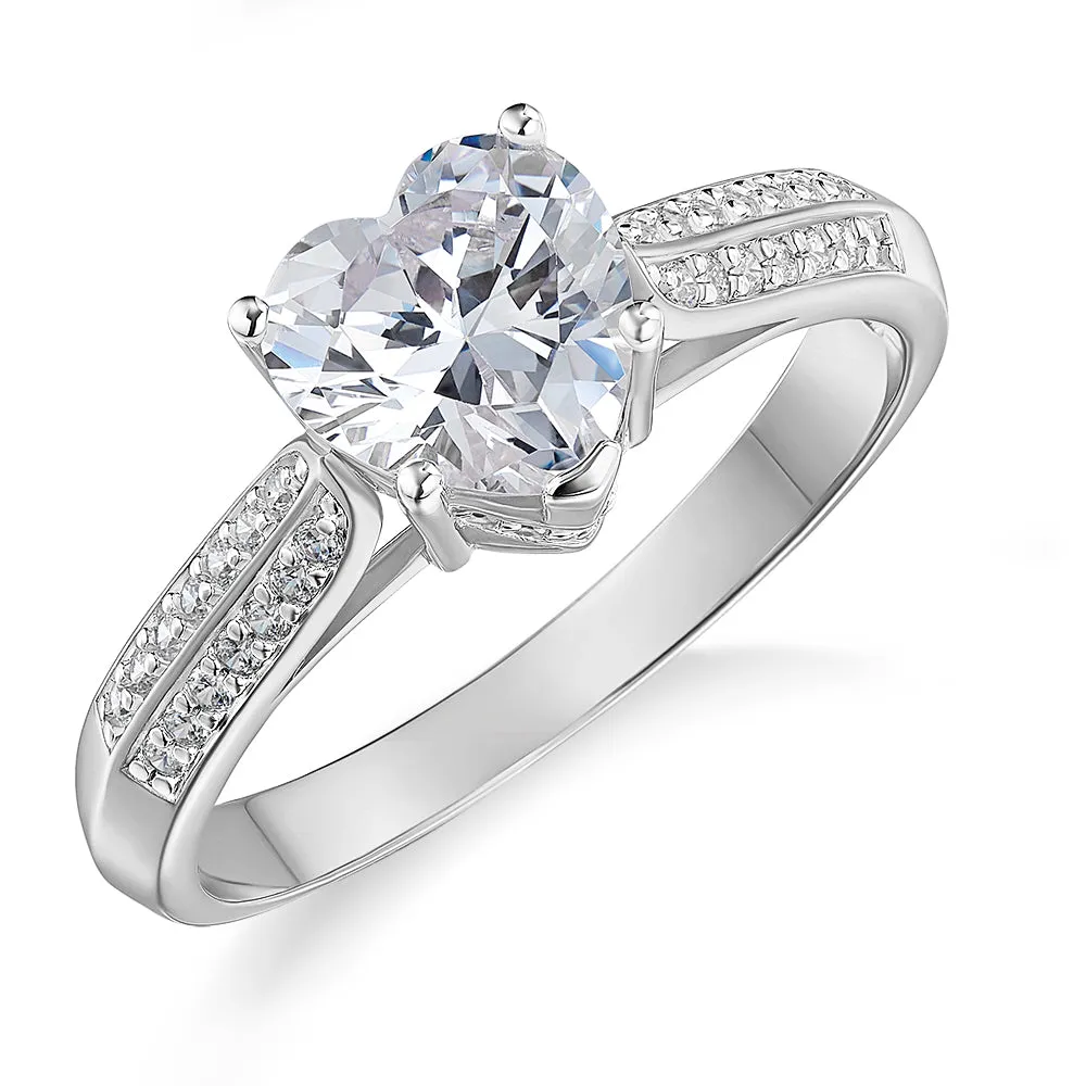 2.25 Carat Accolade Heart Ring sold by Tru Diamonds product image thumbnail 5