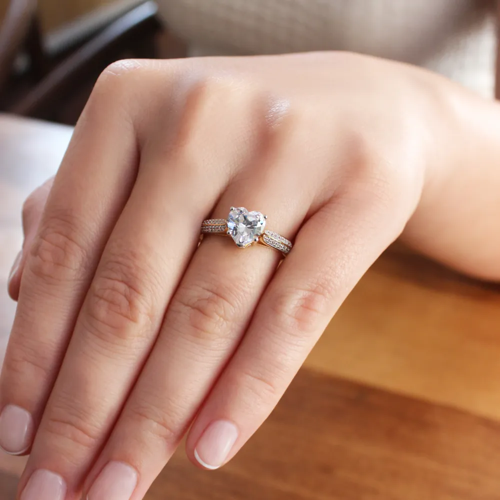 2.25 Carat Accolade Heart Ring sold by Tru Diamonds product image thumbnail 2