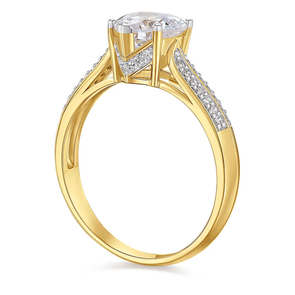 2.25 Carat Accolade Heart Ring sold by Tru Diamonds product image thumbnail 3