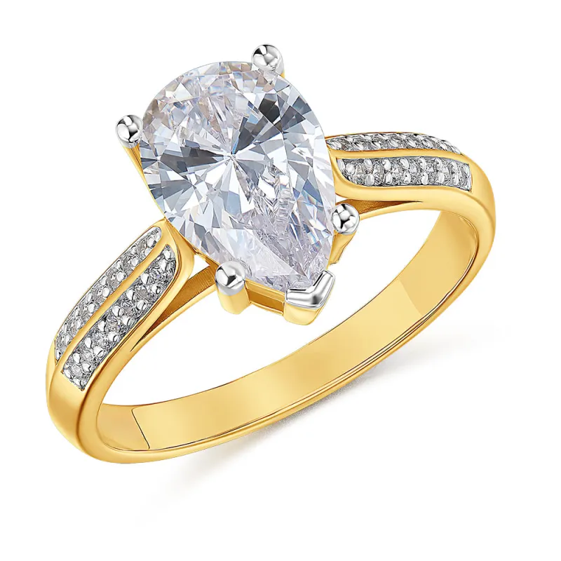 3.25 Carat Grand Accolade Pear Ring sold by Tru Diamonds