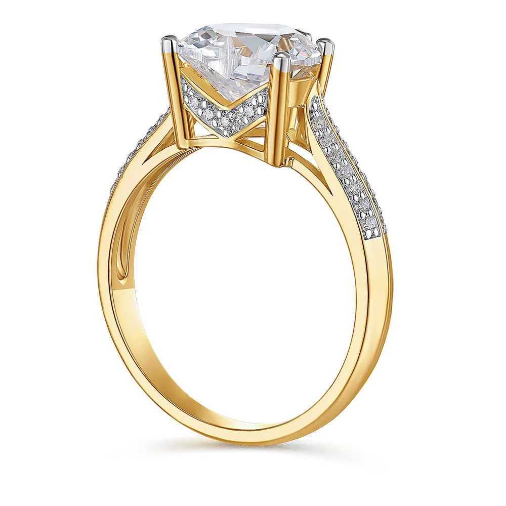 3.75 Carat Grand Accolade Heart Ring sold by Tru Diamonds product image thumbnail 3
