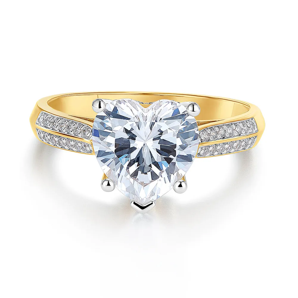3.75 Carat Grand Accolade Heart Ring sold by Tru Diamonds product image thumbnail 4