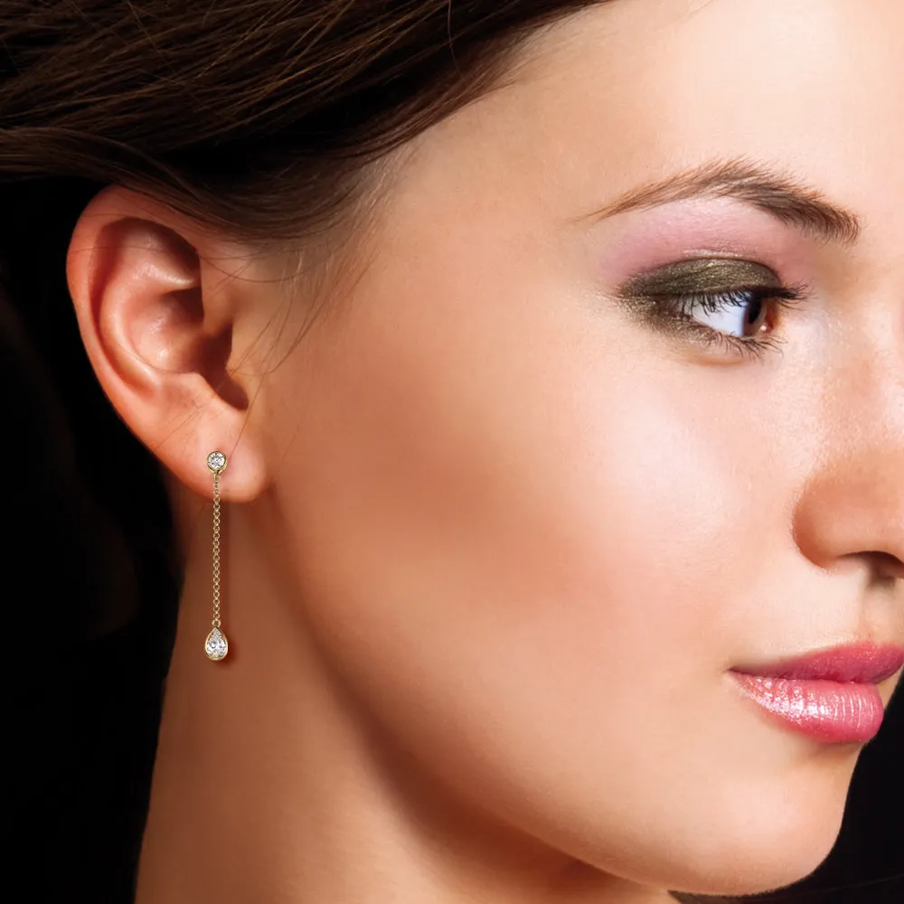 Swinging Teardrop Earrings sold by Tru Diamonds product image thumbnail 4
