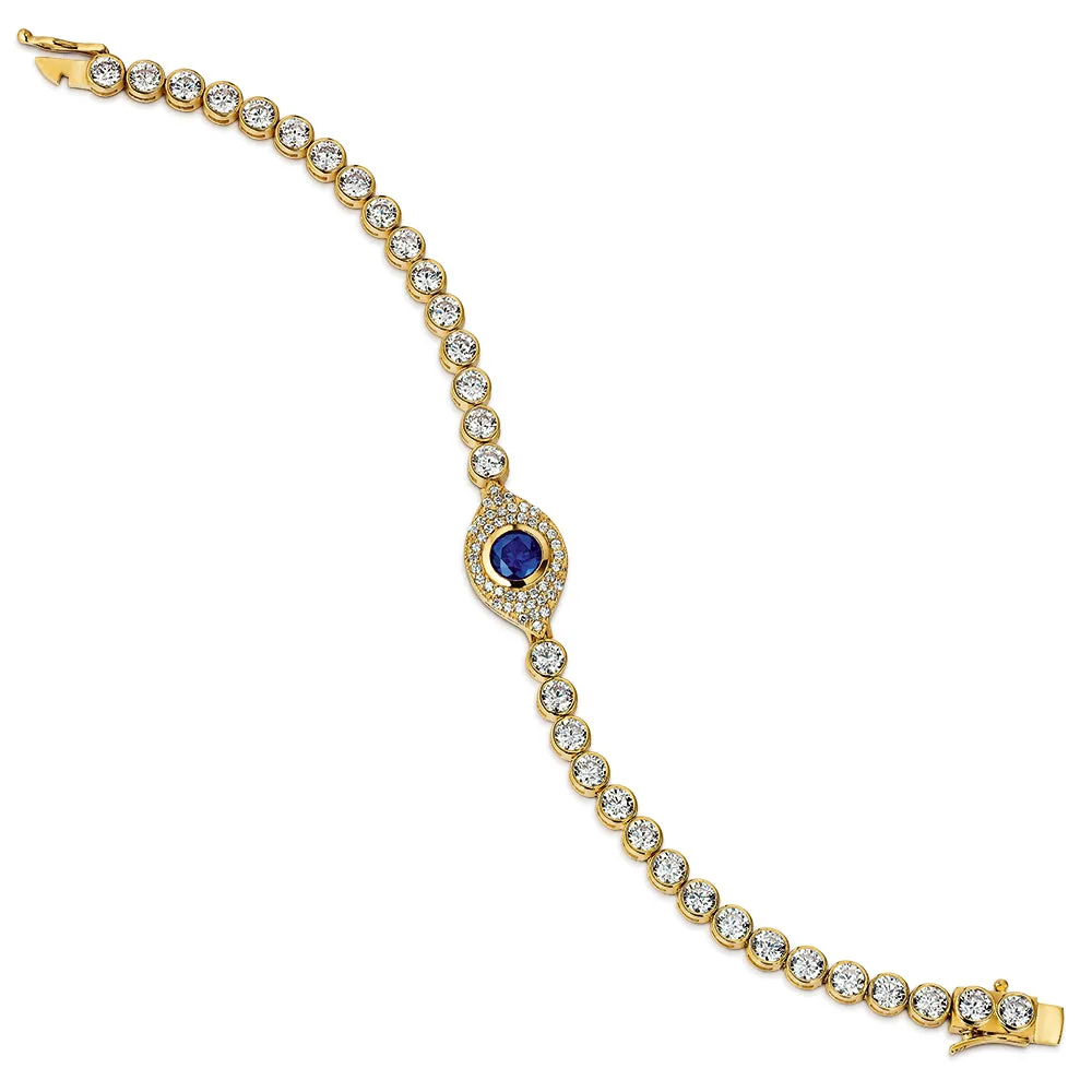 Tru Sapphire Pavé Tennis Bracelet sold by Tru Diamonds product image thumbnail 3