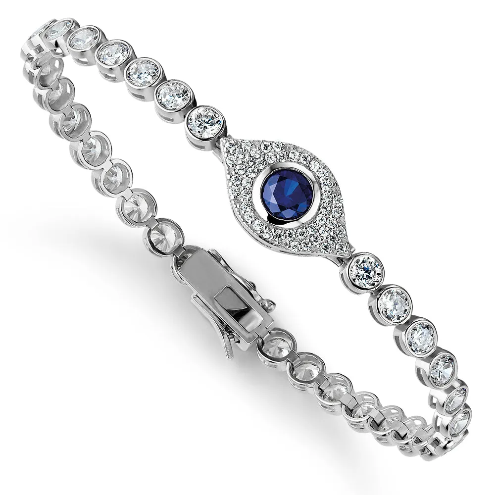 Tru Sapphire Pavé Tennis Bracelet sold by Tru Diamonds product image thumbnail 4