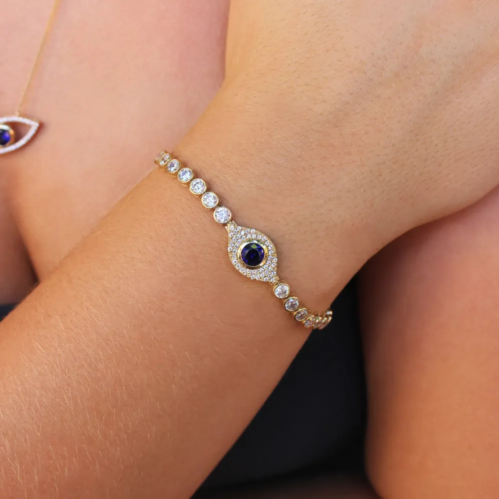 Tru Sapphire Pavé Tennis Bracelet sold by Tru Diamonds product image thumbnail 2